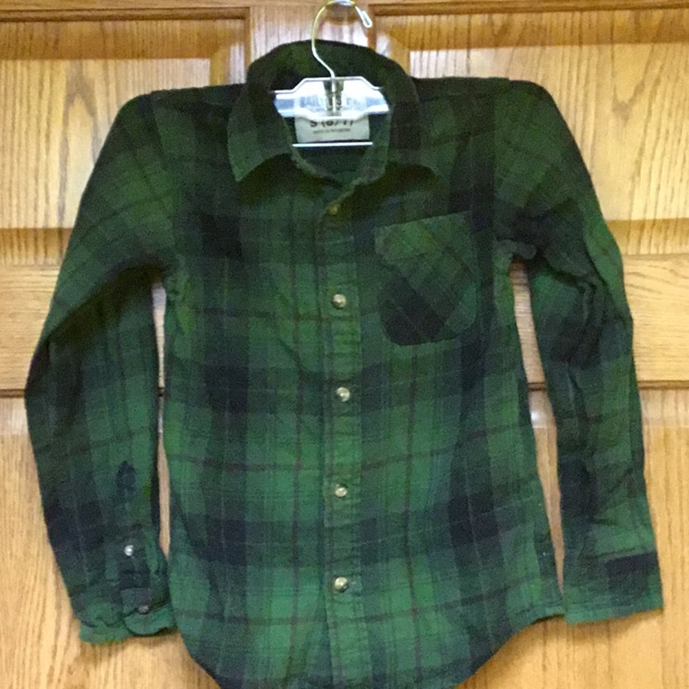 Boys flannel shirt, sz S/6/7, Baileys pt